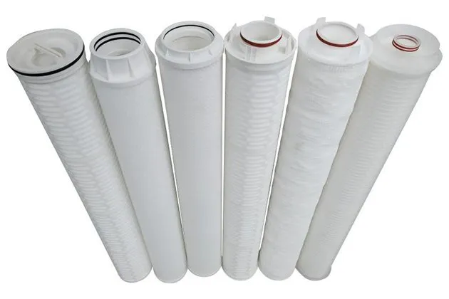 High Flow Filter Element menu