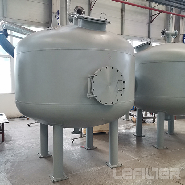 Medium quartz sand filter for deep water filtration treatment 2