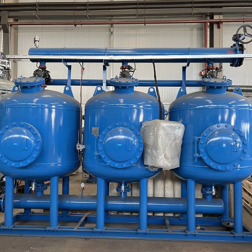 Multi medium single tank manganese sand filter for water filtration 2