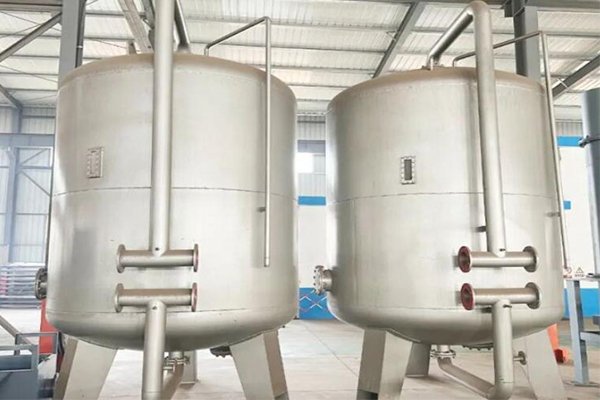 Multi medium single tank manganese sand filter for water filtration