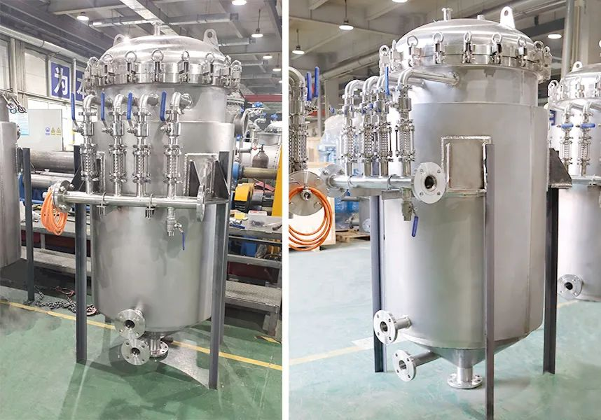 Multi-bag heat-resistant food grade bag filter Circulating water solid-liquid separation filtration equipment