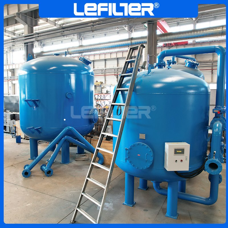 Working prinWorking principle of candle filter: The candle filter is an automated pressure filter device with one or more filter elements in the cylinder. The filter element is covered with a special filter cloth selected according to the characteristics of the raw material liquid (some special raw material liquids need to add filter aids, such as activated carbon, diatomaceous earth, etc.)1. Its working process is divided into two stages: filtration and backwashing and slag removal: Filtration stage: When the liquid is pumped into the filter, the liquid phase will pass through the filter medium (filter cake layer formed by filter cloth and possible pre-coated filter aids) into the center of the porous filter element, and then be collected and discharged at the clear liquid outlet. Before the filter cake layer is formed, the discharged "clear liquid" may return to the raw material slurry inlet and be sent to the filter for circulation filtration until the filter cake layer is formed and can meet the filtration requirements. At this time, the clear liquid is no longer circulated, but is sent to the next process through the three-way valve for use. As the filtration proceeds, solid matter continues to accumulate on the surface of the filter cloth. When these solid matter reaches a certain thickness, a "filter cake layer" is formed1. Back-blowing and slag removal stage: After a period of normal filtration, when the filter cake layer reaches a certain thickness, the rate at which the filtrate passes through the filter cake layer decreases, and the filtration efficiency becomes worse. At this time, the system will back-blowing and cake removal operations according to the signal provided by the pressure sensor. Back-blowing gas (such as compressed air, nitrogen or saturated steam) flows from the non-porous central tube to the porous tube, causing the filter cloth to swell and round, effectively vibrating and peeling off the filter cake, while removing the particles in the filter cloth fibers, improving the back-blowing efficiency, and quickly restoring the filter cloth's filtration capacity. After that, open the valve at the bottom of the cylinder to discharge the slag, close the slag discharge port after the slag discharge is completed, return to the initial state before filtration, and prepare for the next round of filtration.ciple of candle filter LEFILTER Industrial wastewater treatment 2
