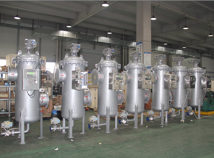 Multi-column self-cleaning filter 02
