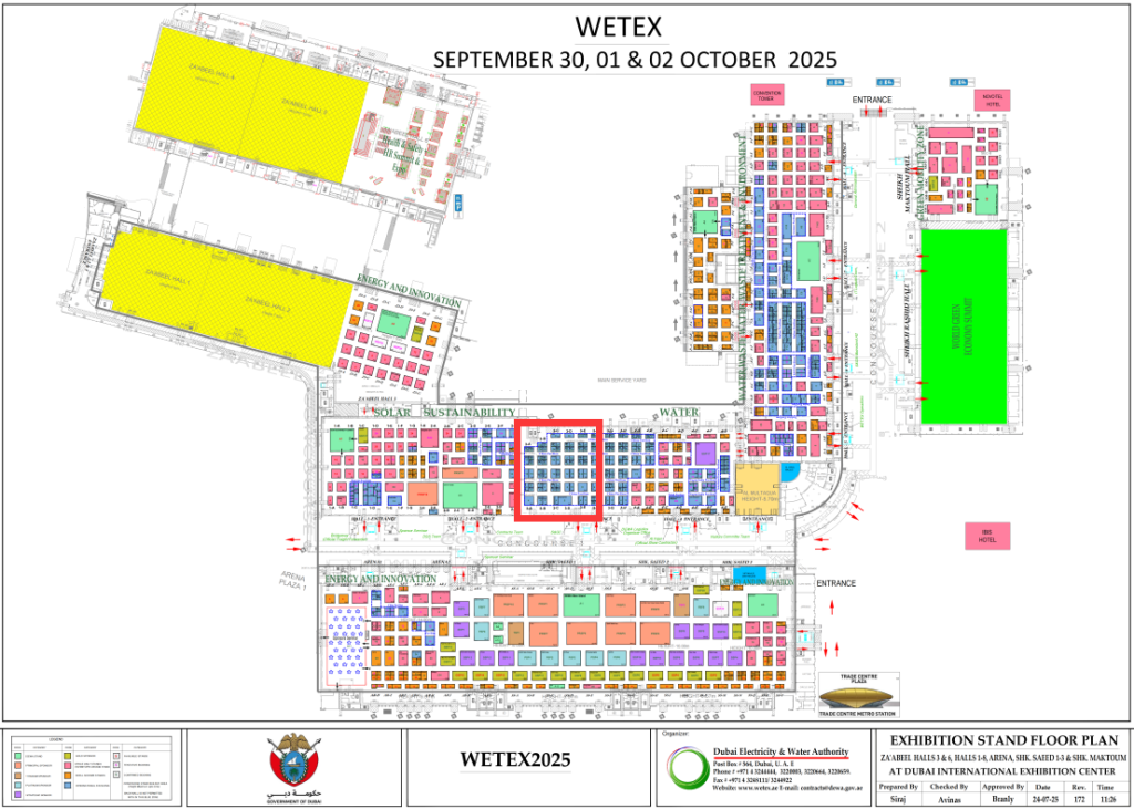 WETEX 2025 EXHIBITION map 1