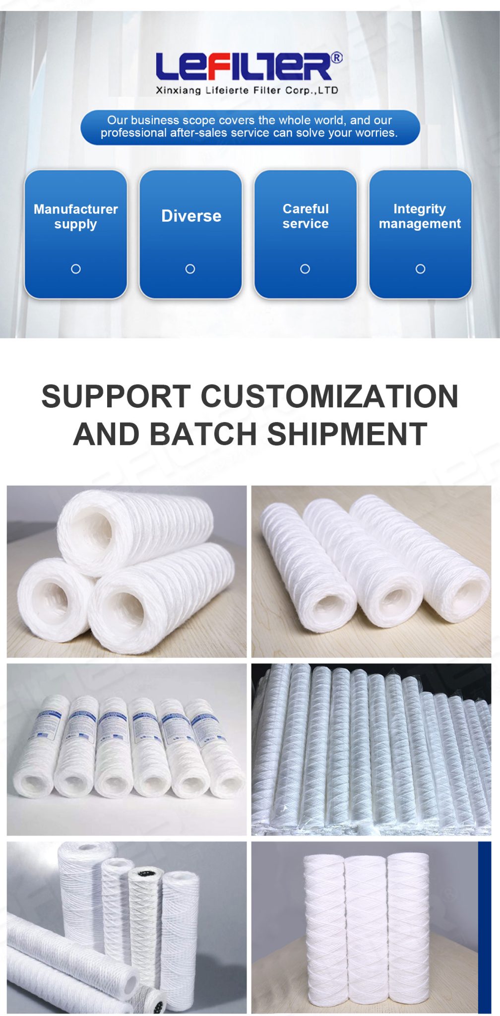 High-Flow Wound Filter Cartridge: Chemical Industrial Park Circulating ...