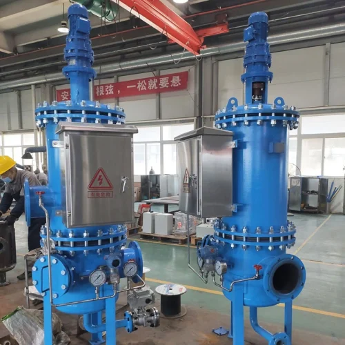 Multi-cartridge self-cleaning filter 1